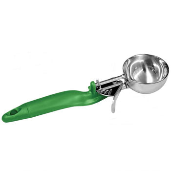 Thunder Group SLDS012L 2 2/3 oz, Lever Disher #12 Grn Ergo Handle