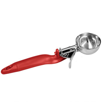 Thunder Group SLDS024L 1 1/3 oz, Lever Disher #24 Red Ergo Handle