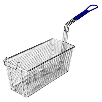 Thunder Group SLFB005 13 3/8" X 5 3/4" X 5 3/4", Rectangular Basket, with Blue Handle