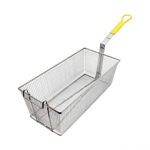 Thunder Group SLFB009 17" X 8 1/4" X 6", Fry Basket, with Yellow Handle