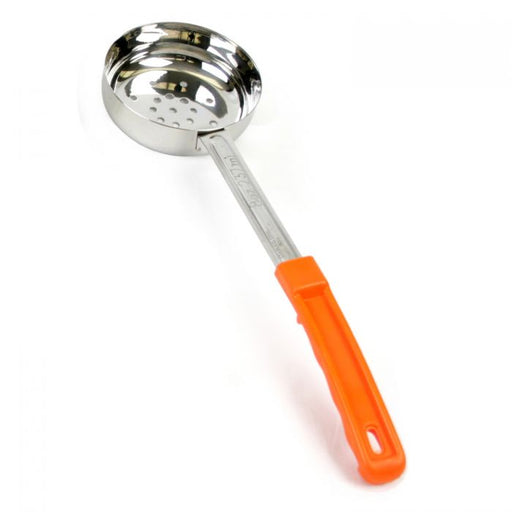 Thunder Group SLLD108P 8 oz Ladoon Plastic 2 Pc Handle Perforated, Orange