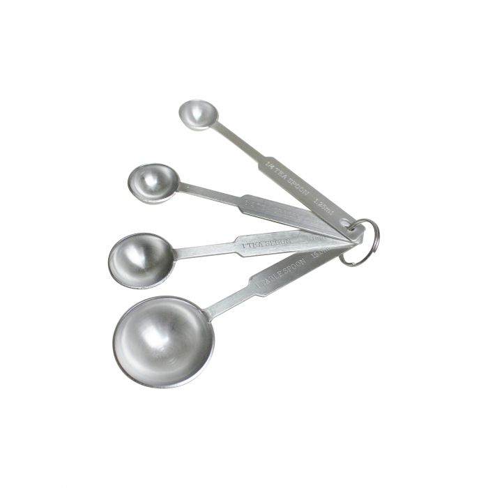 Measuring Spoons Stainless Steel Set of 4 1tbsp, 1tsp, 1/2tsp, 1