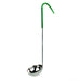 Thunder Group SLOL205 4 oz, One Piece Color Coded Ladle, Green Handle, Stainless Steel