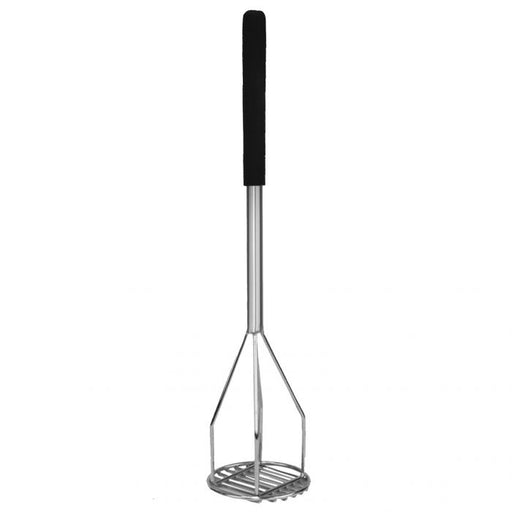 Thunder Group SLPMR018C 18" Round Potato Masher With Soft Grip, Chrome Plated