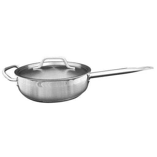 Thunder Group SLSAP4030 3 Qt, 10" Diameter Stainless Steel Sauté Pan With Lid