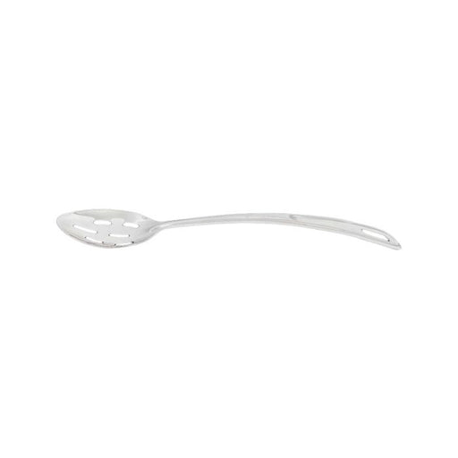 Thunder Group SLSBA412 7-1/4" Slotted Curved Basting Spoon With Hanging Slot, Stainless Steel, 18 Gauge, 1.2 MM Thickness, Heavy-Duty