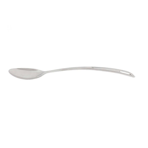 Thunder Group SLSBA611 10-1/2" Solid Curved Basting Spoon With Hanging Slot, Stainless Steel, 18 Gauge, 1.2 MM Thickness, Heavy-Duty