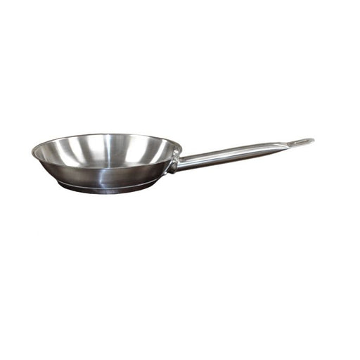 Thunder Group SLSFP4008 8" Diameter Fry Pan, Stainless Steel, Encapsulated Base, Dishwasher Safe, Standard Electric, Gas Cooktop, Halogen and Induction Ready, Oven Safe, Heavy-Duty, NSF