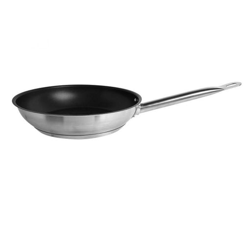 Thunder Group SLSFP4109 9-1/2" Diameter Non-Stick Fry Pan, Stainless Steel With Quantum 2 Coating Without Pfoa and Pfos, Encapsulated Base, Dishwasher Safe, Standard Electric, Gas Cooktop, Halogen and Induction Ready, Oven Safe To 500?F, Heavy-Duty, NSF