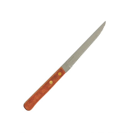 Thunder Group SLSK008 4 1/2" Pointed Tip Steak Knife/Wood Handle - Dozen