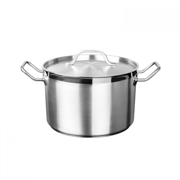 Thunder Group SLSPS008 8 Qt 18/8 Stainless Stock Pot with Lid
