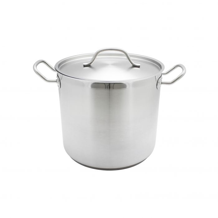 Thunder Group SLSPS016 16 Qt 18/8 Stainless Stock Pot with Lid