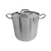 Thunder Group SLSPS4016 16 Qt, 11-1/2" Diameter Stock Pot With Lid, Stainless Steel, Encapsulated Base, Dishwasher Safe, Standard Electric, Gas Cooktop, Halogen and Induction Ready, Oven Safe, Heavy-Duty, NSF