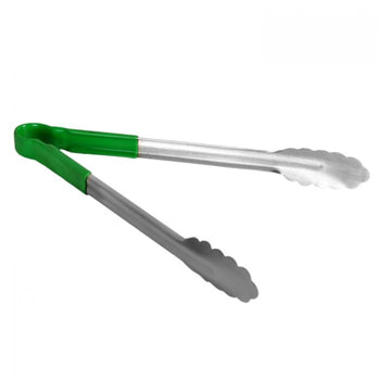 Thunder Group SLTG812G 12" Stainless Tong, Green