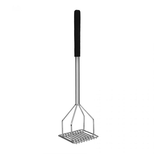 Thunder Group SLTMA018C 18" Square Potato Masher With Soft Grip, Chrome Plated