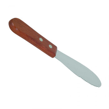 Thunder Group SLTWBS007 7" Sandwich Spreader, Wood Handle