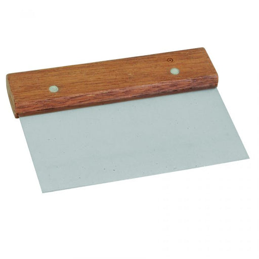 Thunder Group SLTWDS006 6" X 4" Dough Scraper Wood Handle