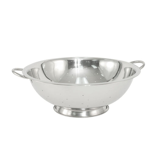 CAC China SMCD-13 Colander Stainless Steel Handled and Footed 13 quart