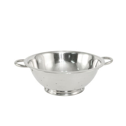 CAC China SMCD-5 Colander Stainless Steel Handled and Footed 5 quart