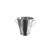 CAC China SMPL-5H Serving Pail with Handle Stainless Steel Mini Hammered 5-inches Diamater x 5-inches Height