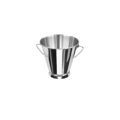 CAC China SMPL-5S Serving Pail with Handle Stainless Steel Mini Smooth 5-inches Diamater x 5-inches Height