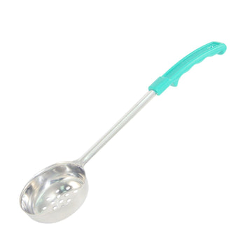 CAC China SPCP-4GN Portion Controller Stainless Steel Perforated with Green Handle 4 oz.