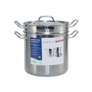 CAC China SPDB-12 Pasta Cooker Set Stainless Steel 12 quart