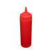 CAC China SQBT-W-12R 12 oz. Wide-Mouth Squeeze Bottle, Red, 6-PC/Pack