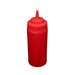 CAC China SQBT-W-16R 16 oz. Wide-Mouth Squeeze Bottle, Red, 6-PC/Pack