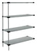 Quantum Storage Solutions WRSAD4-86-2148SS Stainless Solid Shelving Add-On Kit 