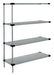 Quantum Storage Solutions WRSAD4-86-1436SS Stainless Solid Shelving Add-On Kit 