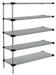 Quantum Storage Solutions WRSAD5-54-2472SS Stainless Solid Shelving Add-On Kit 