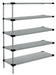Quantum Storage Solutions WRSAD5-86-2136SS Stainless Solid Shelving Add-On Kit 