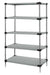 Quantum Storage Solutions WRS5-63-1848SS Stainless Solid Shelving Starter Kit 