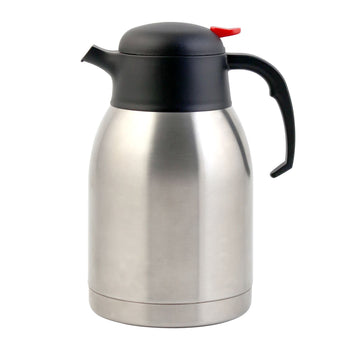 CAC China SSCF-21 Carafe Stainless Steel Lined Thumb Lever 2.1L