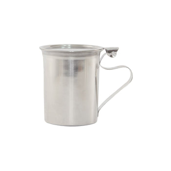 CAC China SSCM-10S Creamer/Server Stainless Steel with Lid Stackable 10 oz.