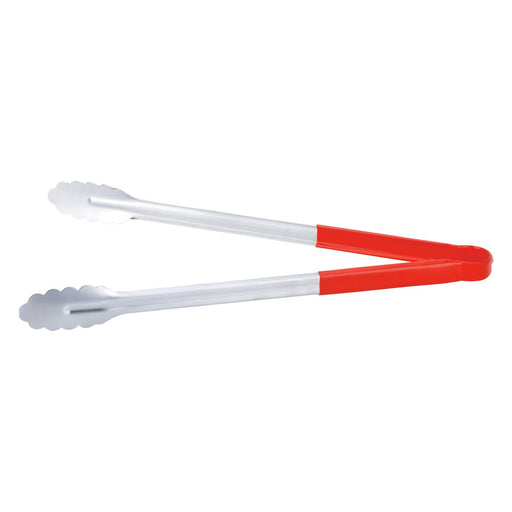 CAC China STCH-16RD 16-inches Stainless Steel Tong with Red Handle