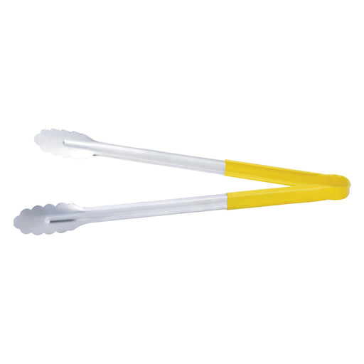 CAC China STCH-16YL 16-inches Stainless Steel Tong with Yellow Handle
