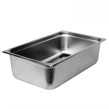 Thunder Group STPA2006 Full Size, 6" Deep, Anti-Jam, Heavy-Duty, Stainless Steel 18-8, 304 Material, True 22 Gauge, Dishwasher Safe, No Microwave, Oven Safe, NSF