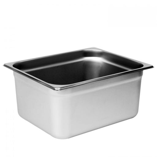 Thunder Group STPA2126 Half Size, 6" Deep, Anti-Jam, Heavy-Duty, Stainless Steel 18-8, 304 Material, True 22 Gauge, Dishwasher Safe, No Microwave, Oven Safe, NSF