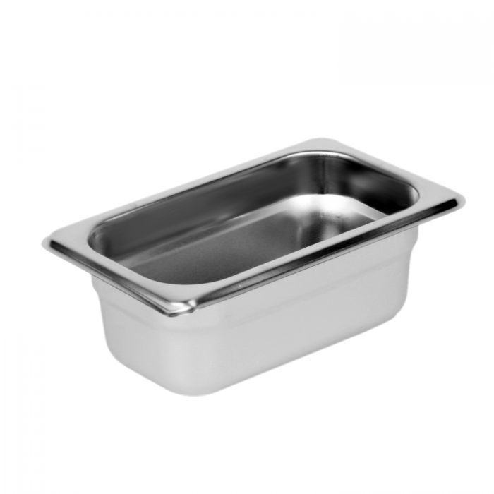Thunder Group STPA4192 Ninth Size, 2-1/2" Deep, Anti-Jam, Heavy-Duty , Stainless Steel 18-8, 304 Material, True 25 Gauge, Dishwasher Safe, No Microwave, Oven Safe, NSF