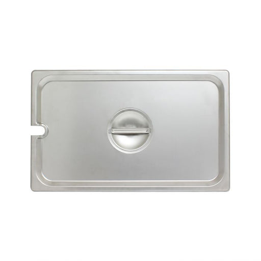 Thunder Group STPA5000CS Slotted Cover For Full Size Steam Pans, Stainless Steel 18-8, 304 Material, True 24 Gauge, Dishwasher Safe, No Microwave, Oven Safe, NSF