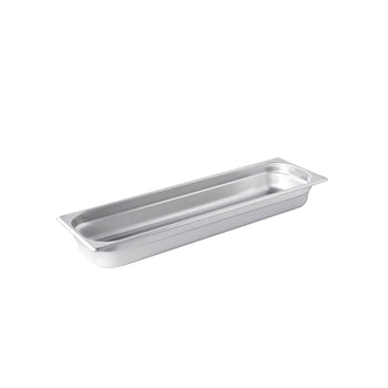 CAC China STPHL-25-2 Half Long Size 2-1/2-inches Height Anti-Jam Steam Table Pan 25 Gauge