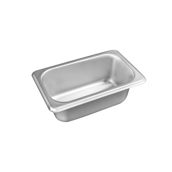 CAC China STPN-S25-2 1/9 Size 2-1/2-inches H Standard Steam Table Pan 25 Gauge