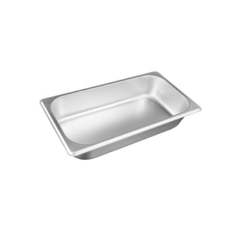 CAC China STPT-S25-2 1/3 Size 2-1/2-inches H Standard Steam Table Pan 25 Gauge