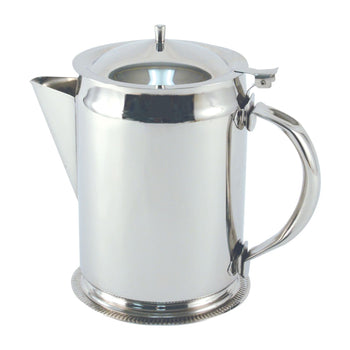 CAC China SWPT-64L 2 quart/64 oz. Stainless Steel Pitcher with Base and Hinged Lid