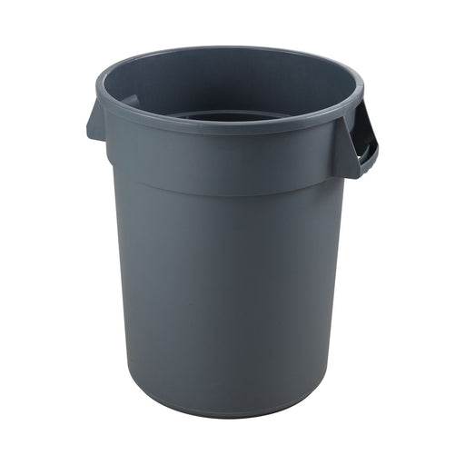 CAC China TCNC-32 32 Gallon Round Commercial Trash Can Gray