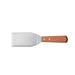 CAC China TNRW-BV53 Turner Beveled Edge Stainless Steel with Wood Handle 5-1/8-inches