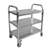 CAC China UCSS-30 3-Tier Stainless Steel Trolley